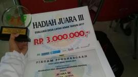 Genjahan Raih Juara 3 Desa Layak Anak